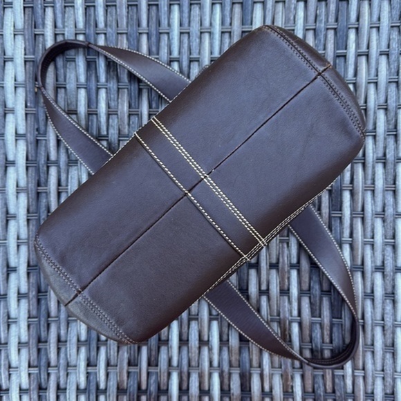 𝅺COACH Soho Brown Leather Satchel with Contrast Stitching - Picture 7 of 16